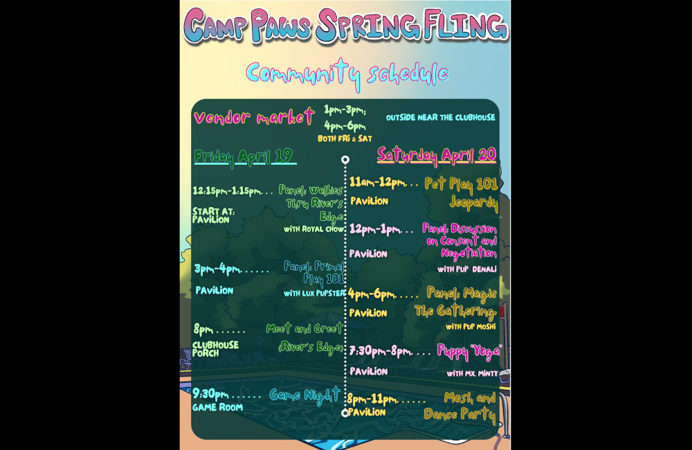 Camp Paws Spring Fling 2024 Events